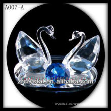 Bonita estatuilla de animales de cristal A007-A
